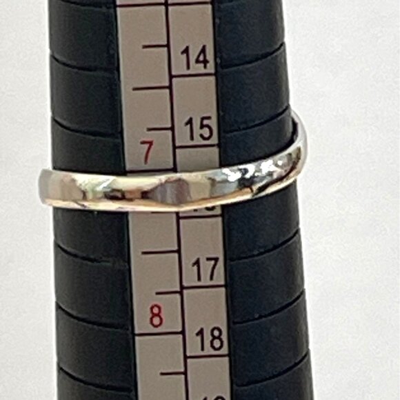 Modernist Marquise Chalcedony Cabochon Bezel Boho Sterling Silver Ring Size 7 - Picture 7 of 11